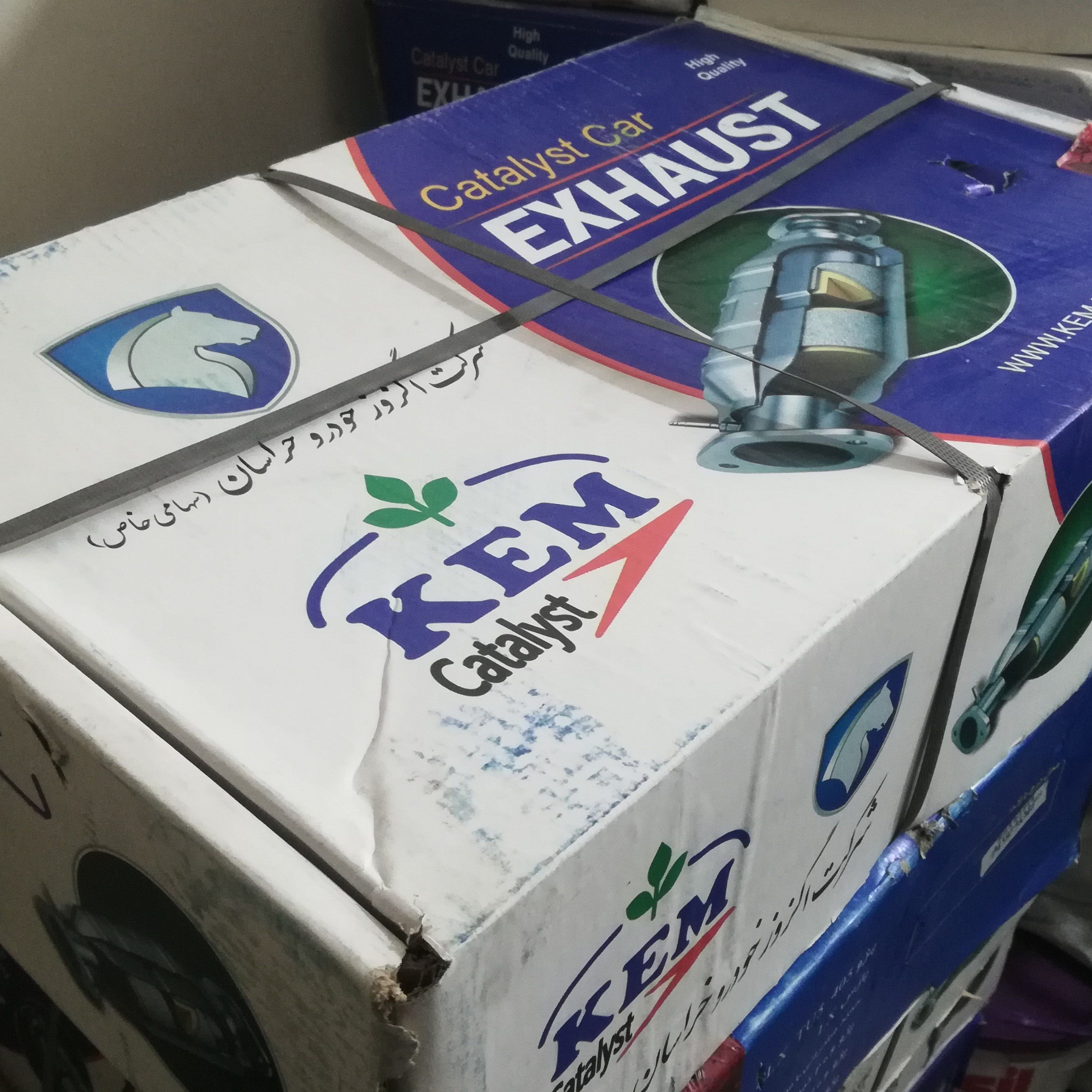کاتالیزور پژو 206 تیپ 2 رضا مشهد AM اصلی KEM ارسال پس کرایه