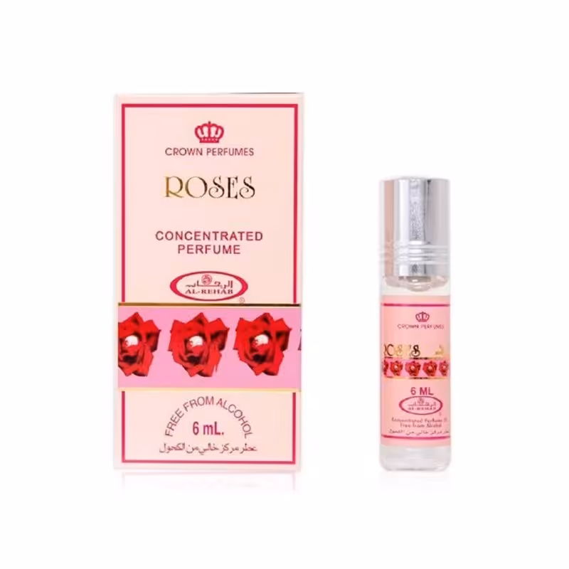 عطر ورد roses برند الرحاب ساخت کشور امارات حجم 6 میل
