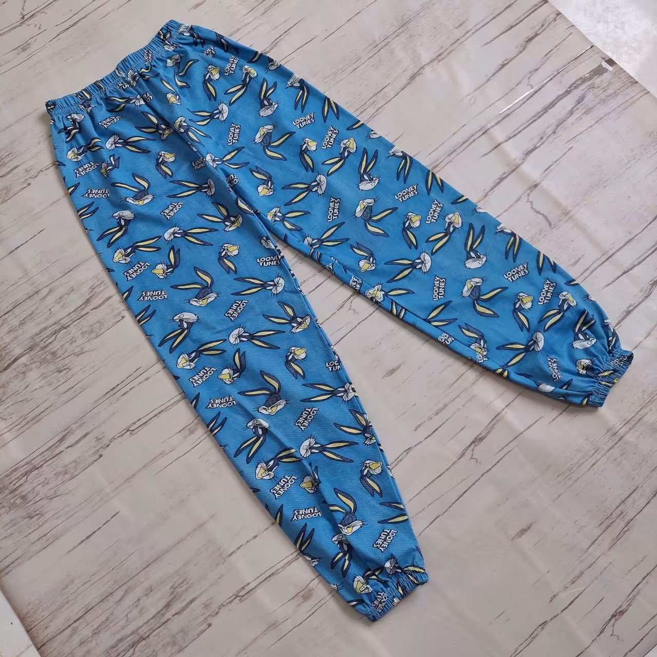 شلوار خونگی نخ پنبه  بچه گونه عروسکی سایز 80