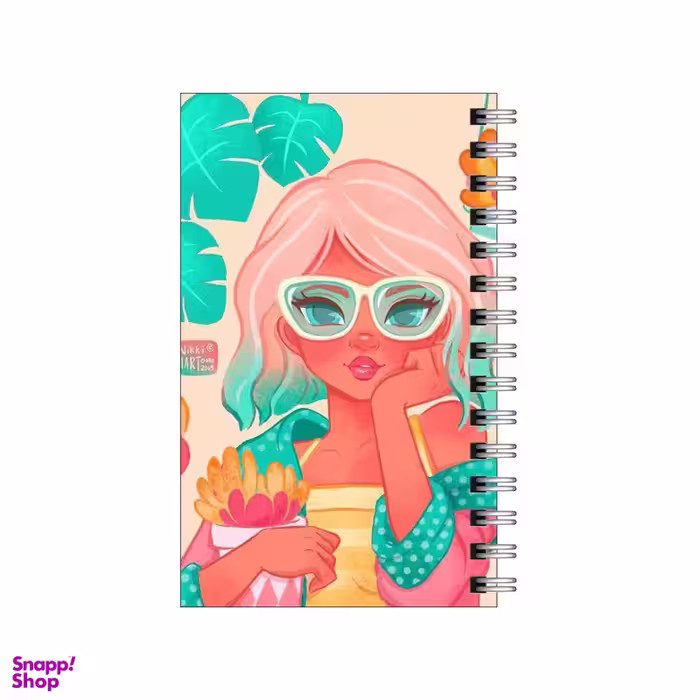 دفترچه یادداشت 60 برگ مدل to do list طرح دختر برونزه و استایل کد 4940131