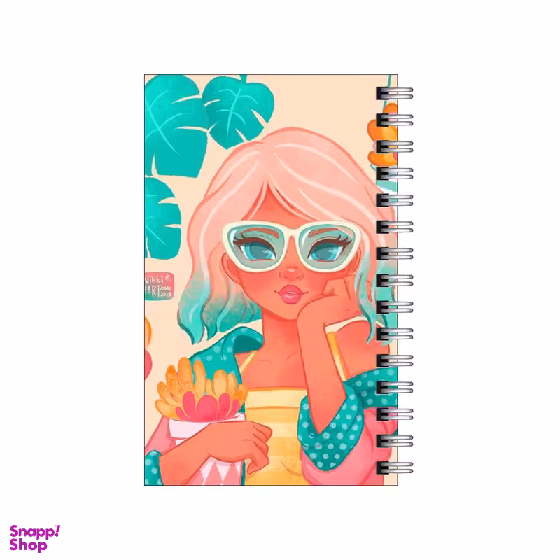 دفترچه یادداشت 60 برگ مدل to do list طرح دختر برونزه و استایل کد 4940131