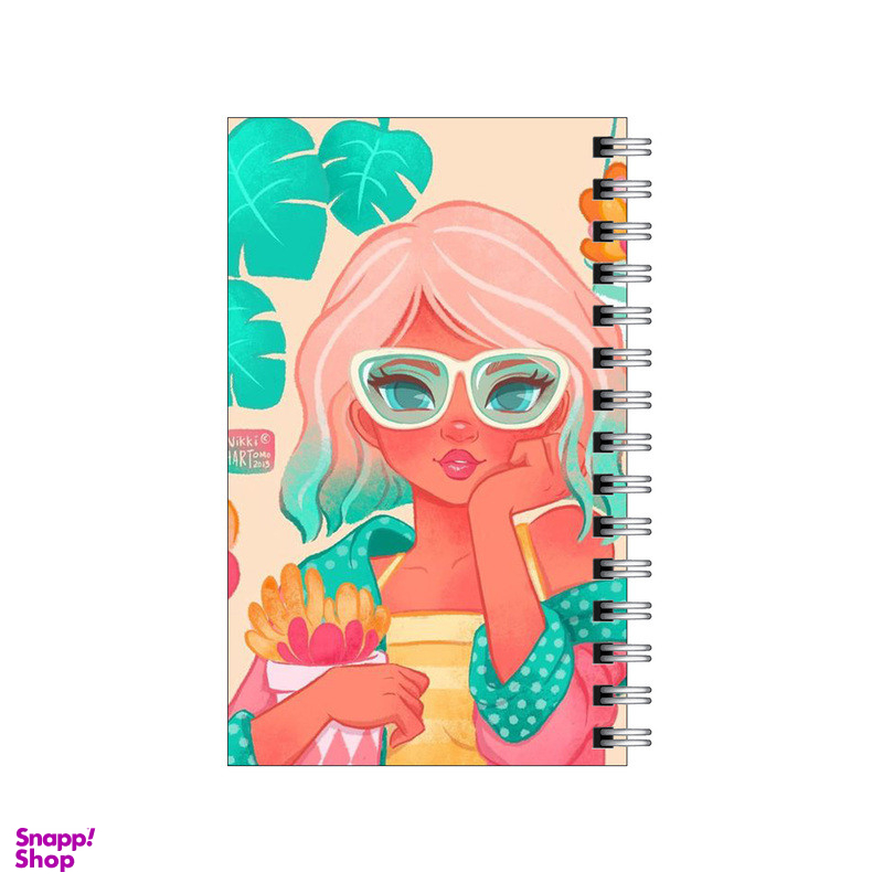 دفترچه یادداشت 60 برگ مدل to do list طرح دختر برونزه و استایل کد 4940131