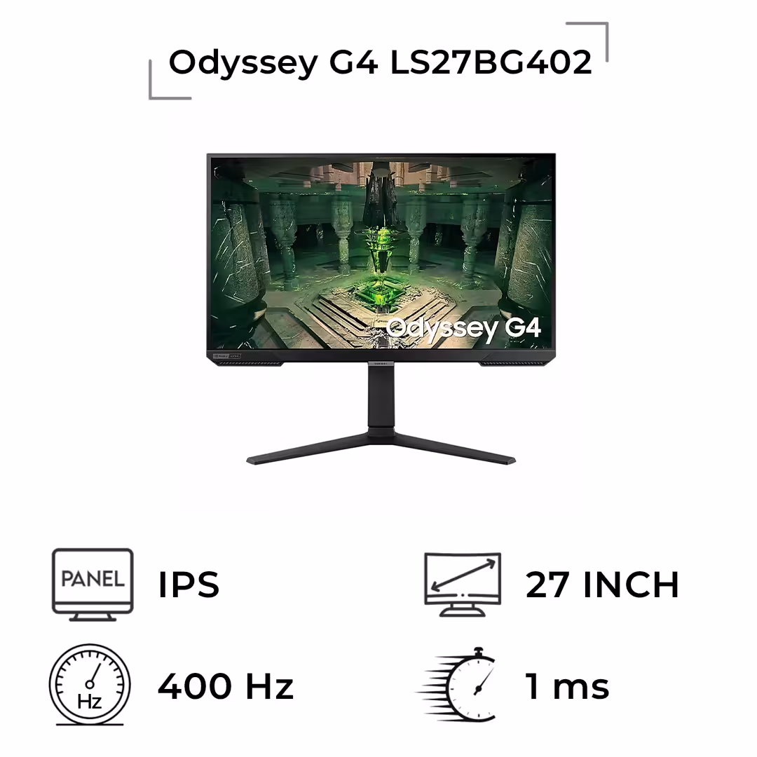 مانیتور سامسونگ 27 اینچ مدل Odyssey G4 LS27BG402