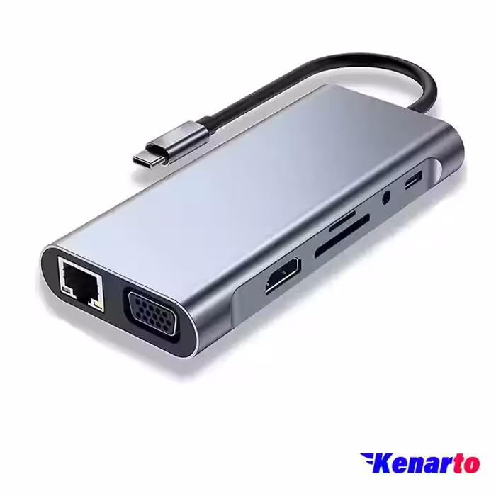 هاب USB-C یازده پورت کی نت مدل MFCMS1011 S10