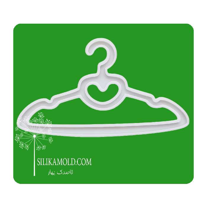 قالب رزین مدل چوب لباسی کودک طرح قلب کد HN1