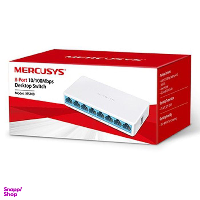 سوییچ 8 پورت مرکوسیس مدل MS108