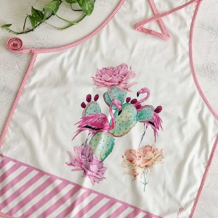 پیشبند مخمل نسوز مدل روژین طرح 14