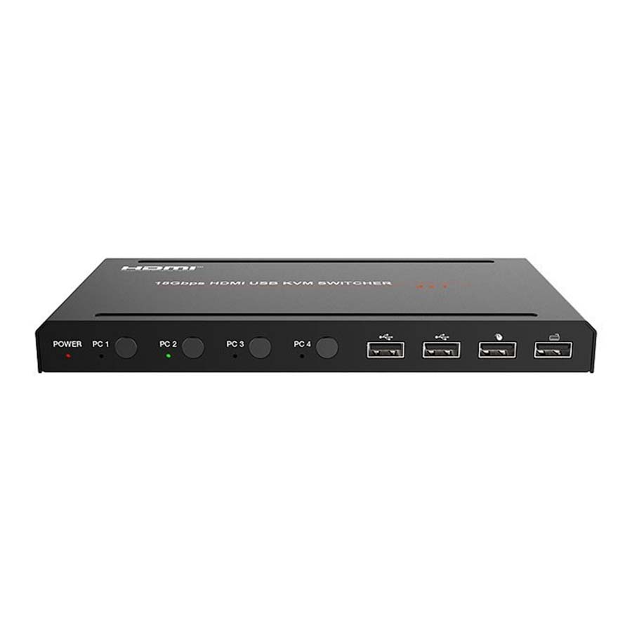 قیمت و خرید سوییچ 4 پورت KVM HDMI فرانت مدل FN-K241 | یاس ارتباط