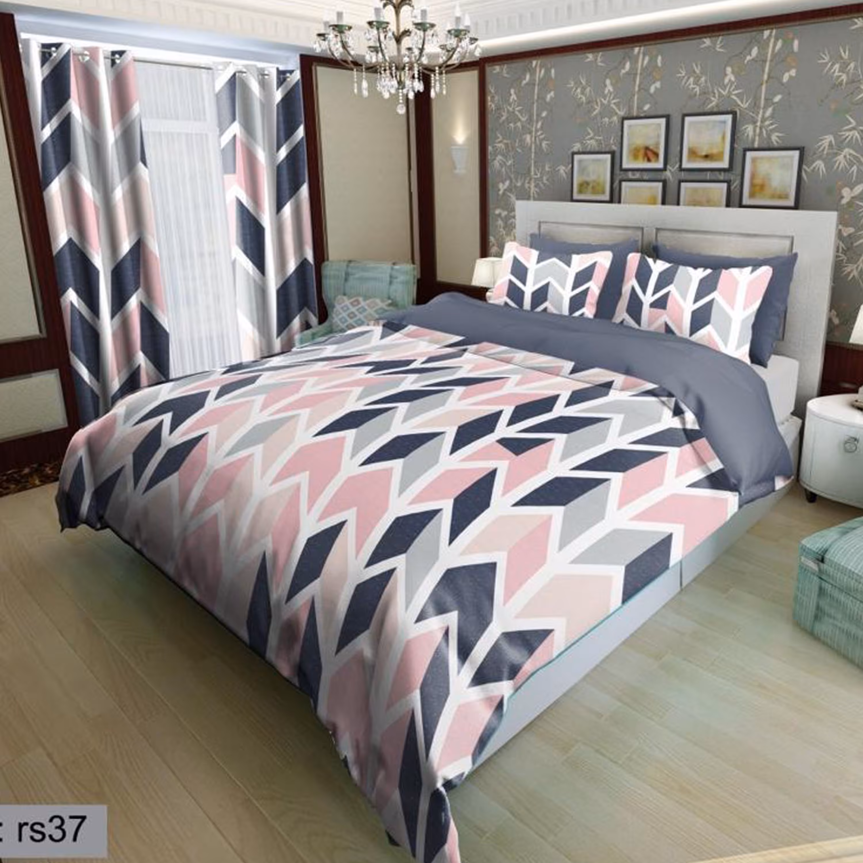 سرویس روتختی 2 نفره تنسل چاپی برندترک لند(Turk Land) rs 37