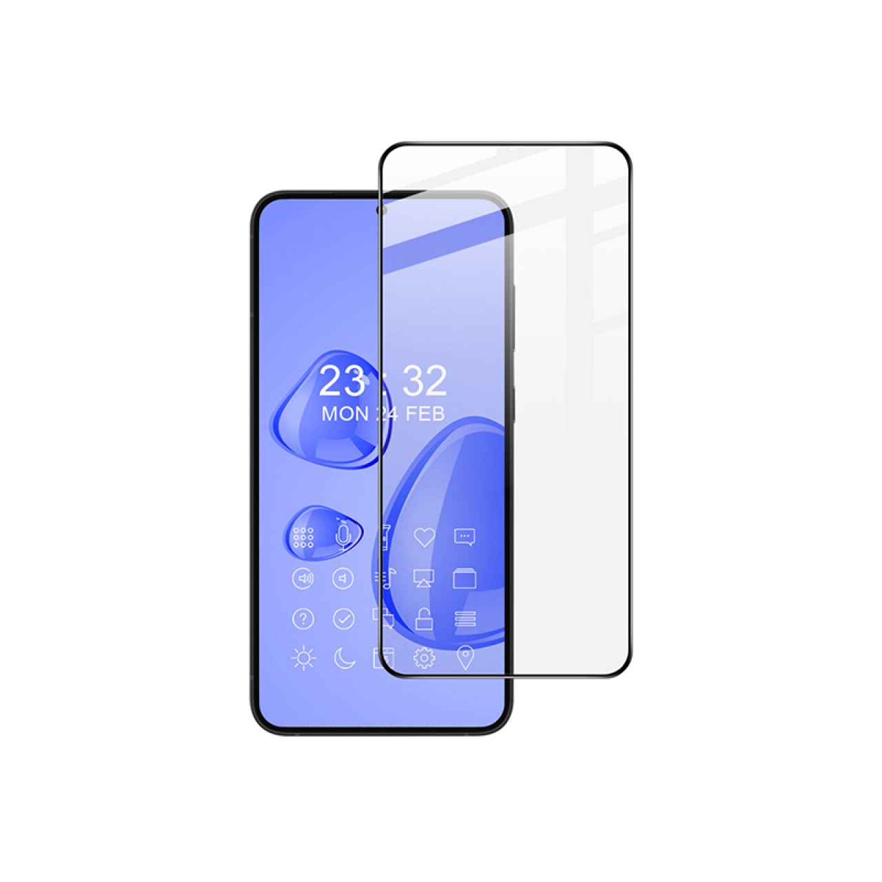 گلس تمام صفحه سامسونگ اس 23 پلاس full glass screen protector for samsung galaxy s23 plus