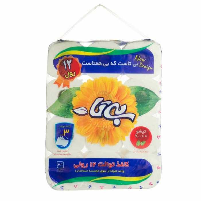 دستمال توالت بیتا کارتن حاوی 12 بسته 12 عددی (پس کرایه)