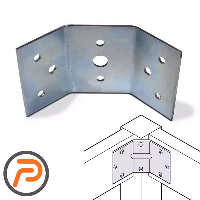 گونیا کنج سه طرفه پایه 60*45*35 میلیمتر