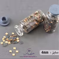 نگین DMC حرارتی مربع طلایی 4 میل