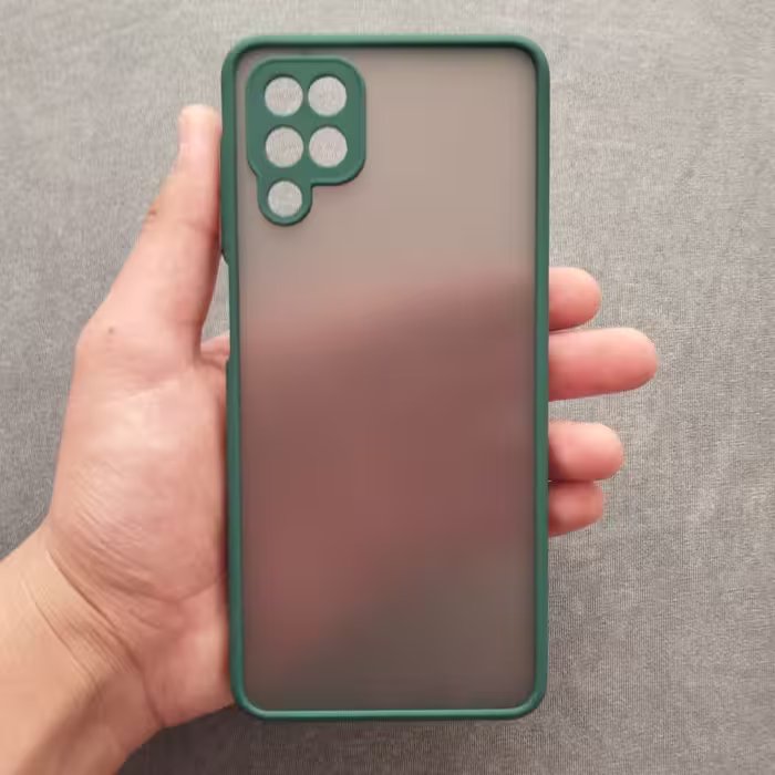 گارد - قاب - کاور پشت مات رنگ سبز تیره مناسب برای سامسونگ Galaxy A12 (آ12) - Galaxy M12 (ام 12) - Galaxy F12 (اف 12)