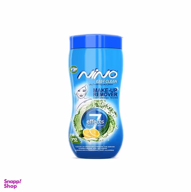 دستمال مرطوب نینو (Nino) مدل استوانه ای بسته 70 عددی