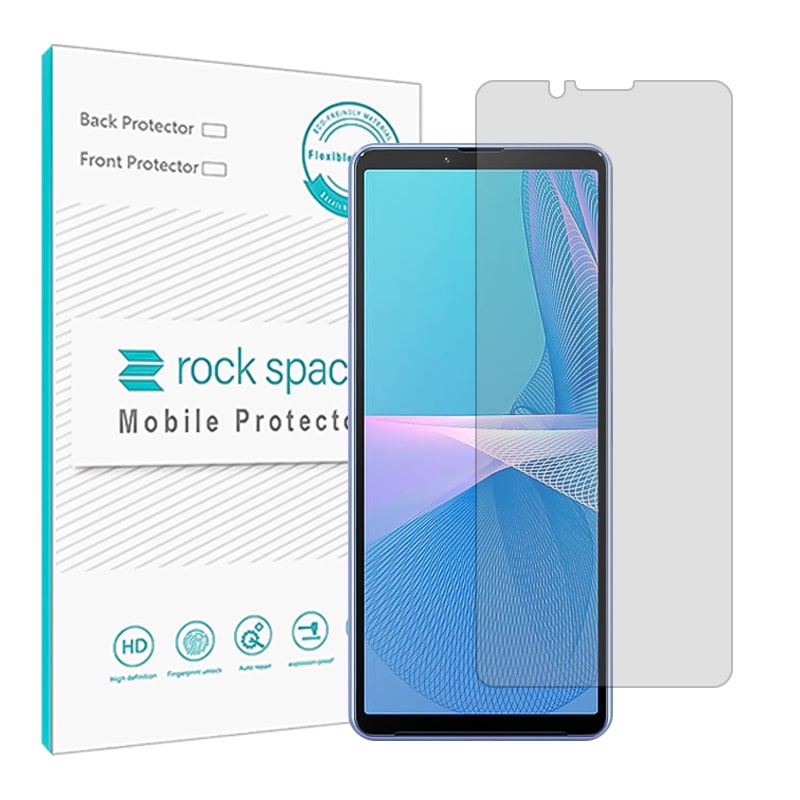 گلس سونی Xperia 10 III اکسپریا 10 مارک 3) مدل نانو هیدروژل شفاف برند راک اسپیس کد S