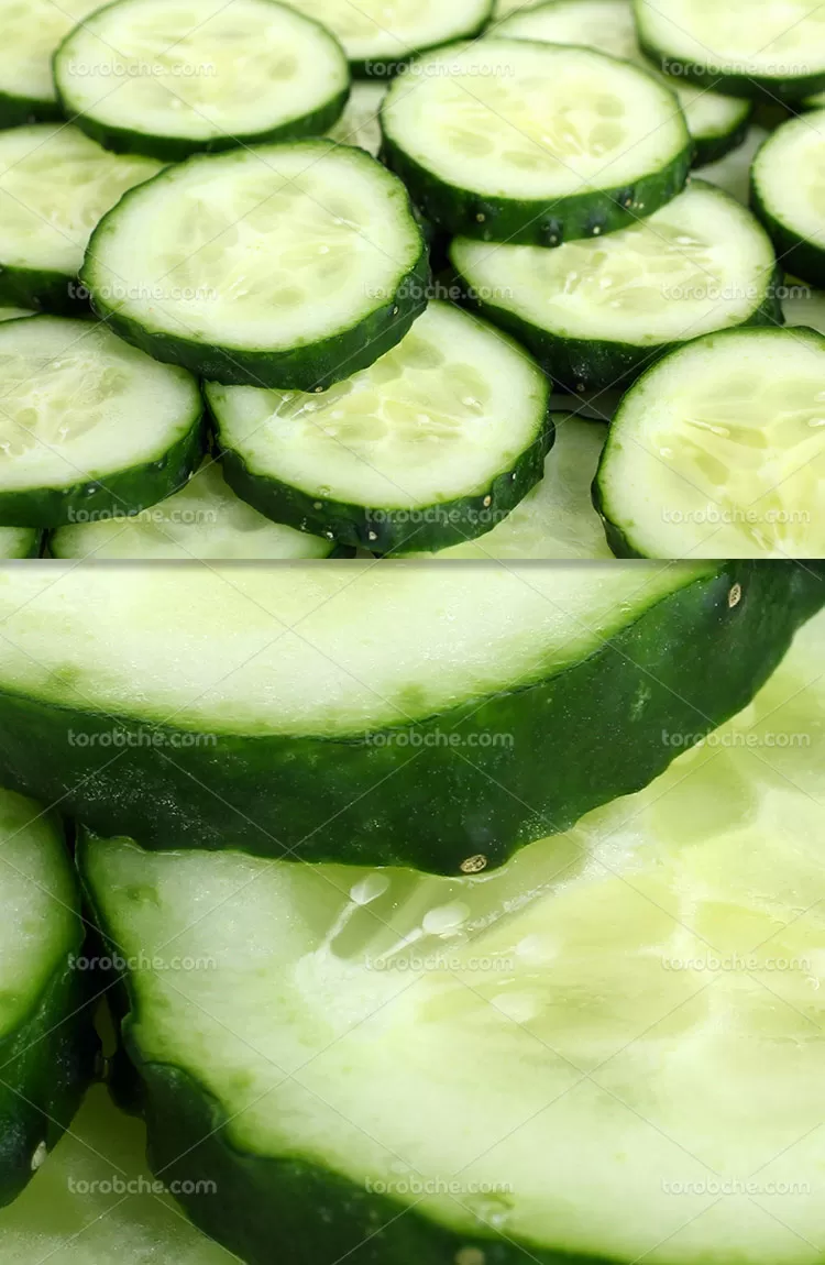 عکس خیار برش خورده | گرافیک با طعم تربچه