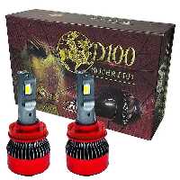 هدلایت دو طرفه ام زد ام مدل D100 پایه H4 (سه فیش دو کنتاکت) با یکسال گارانتی