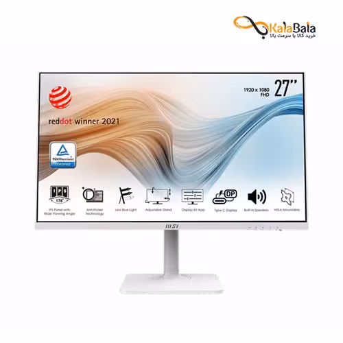 خرید و قیمت مانیتور MSI Modern MD271PW: مشخصات مانیتور 27 اینچ و تخت ام اس ای