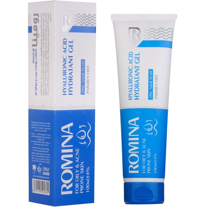 ژل آبرسان مناسب پوست چرب و جوش دار رومینا 100 میلی لیتر
