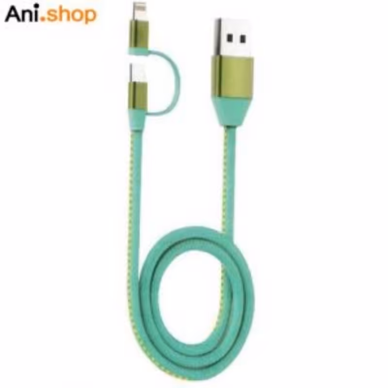 کابل تبدیل USB به لایتنینگ و MicroUSB تسکو مدل TC A101 طول 1 متر