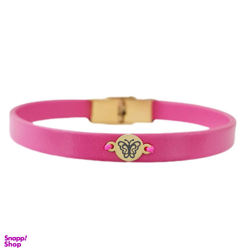 دستبند طلا 18 عیار زنانه لیردا مدل پروانه 7002