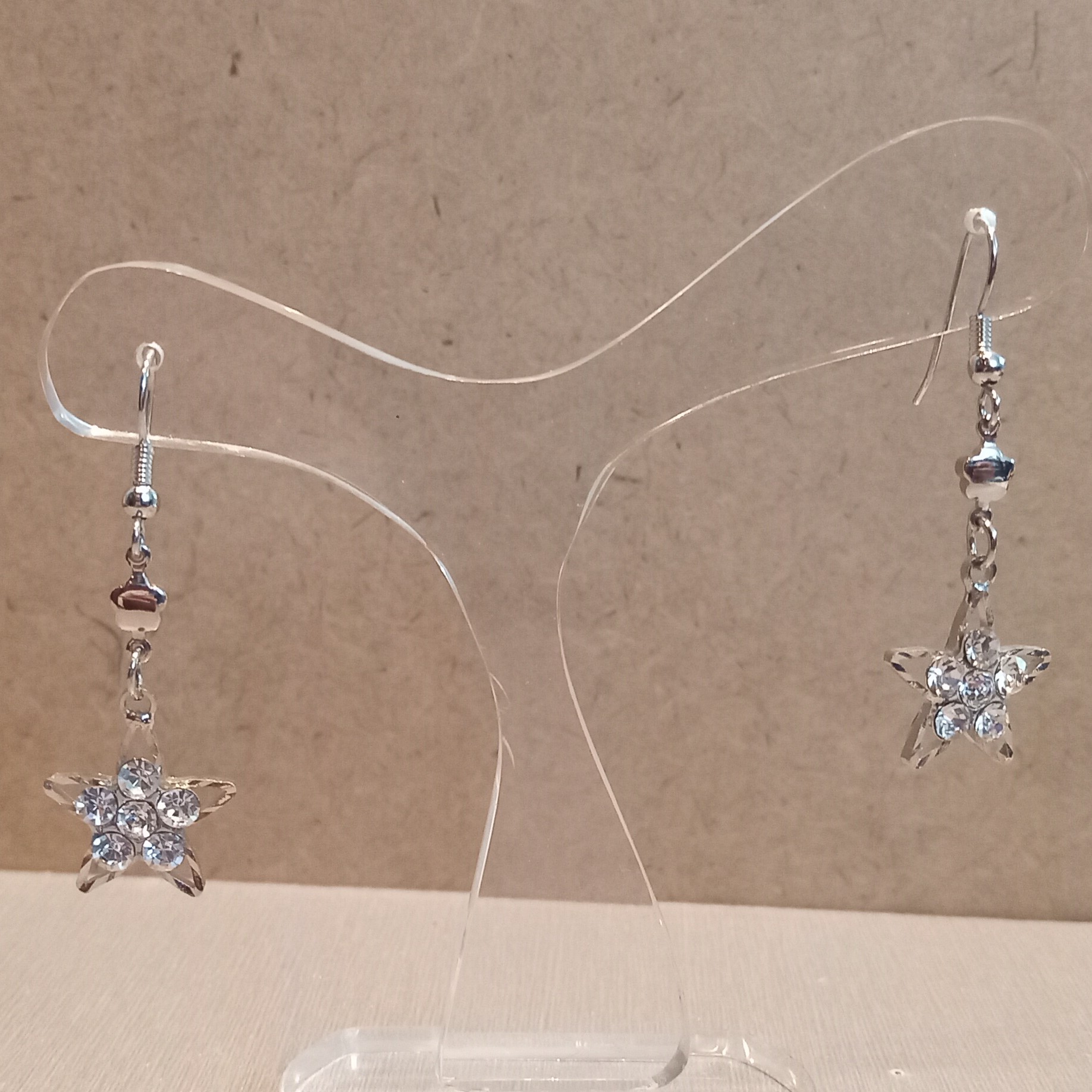 گوشواره استیل رنگ ثابت کد 6543 