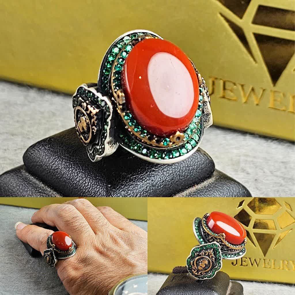 انگشتر عقیق یمنی اصلی
رکاب چهار چنگ فیلی مخراجی شده
عیار نقره 925ارسال رایگان