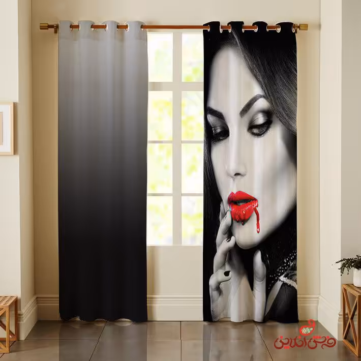پرده 2عددی چهره خون آشام کد 2599