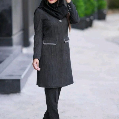 مانتو شلوار اداری زنانه دیپلمات مدل نسترن