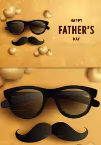 وکتور تبریک روز پدر طلایی | گرافیک با طعم تربچه