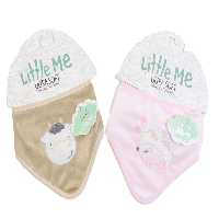 پیشبند دستمال گردنی نوزادی مخمل حوله ای طرح حیوانات لیتل می little me