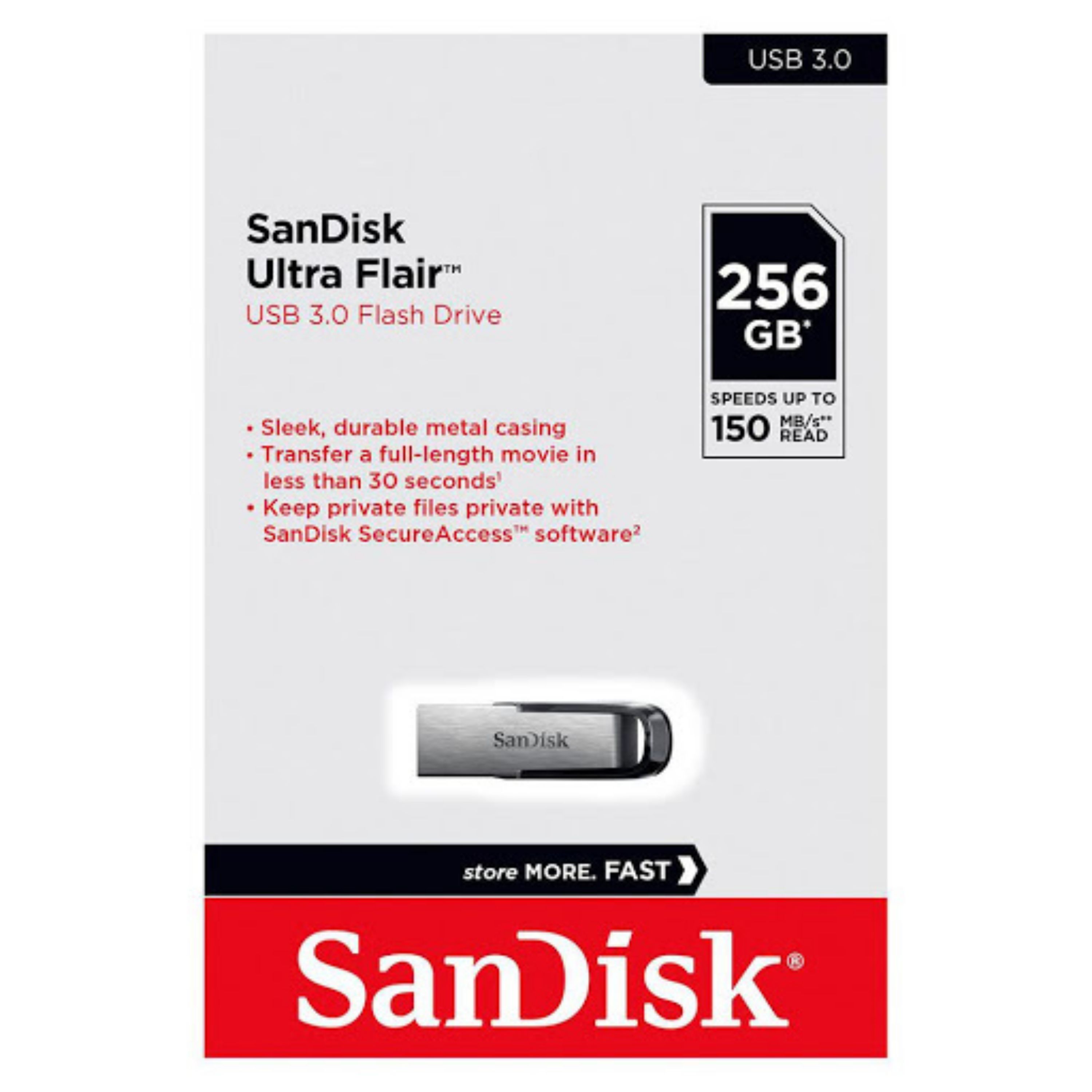 فلش 256GB USB3.1 SanDisk Ultra Flair CZ73 با گارانتی 3 ساله