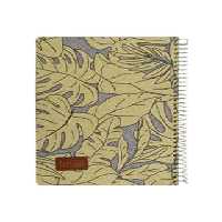 دفتر مشق 80 برگ جلد پارچه ای ایمان طرح برگ - چی بخونم