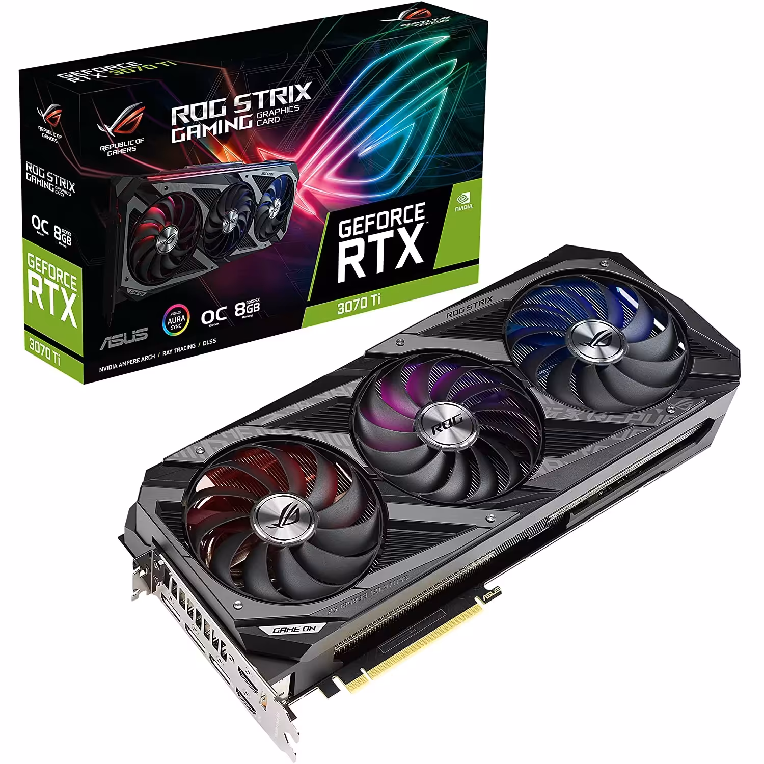 مشخصات، قیمت و خرید کارت گرافیک ایسوس مدل (HHR)ASUS ROG STRIX RTX3070TI O8G GAMING