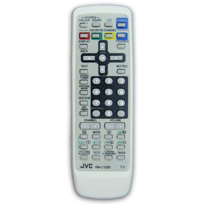 کنترل تلویزیون جی وی سی JVC مدل RM-C1280