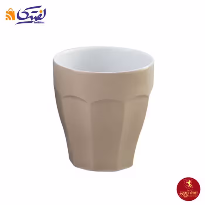 لیوان چینی زرین نئوکلاسیک پاستل کرمی