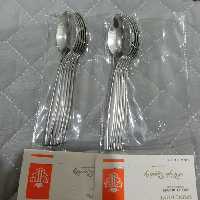 قاشق چایی خوری گل یک خطی طرح ماینز 12 عددی جنس عالی 