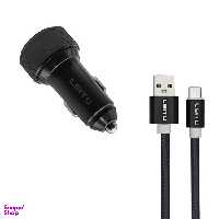 شارژر فندکی لیتو (Leitu) مدل LC-C18 به همراه کابل تبدیل USB-C