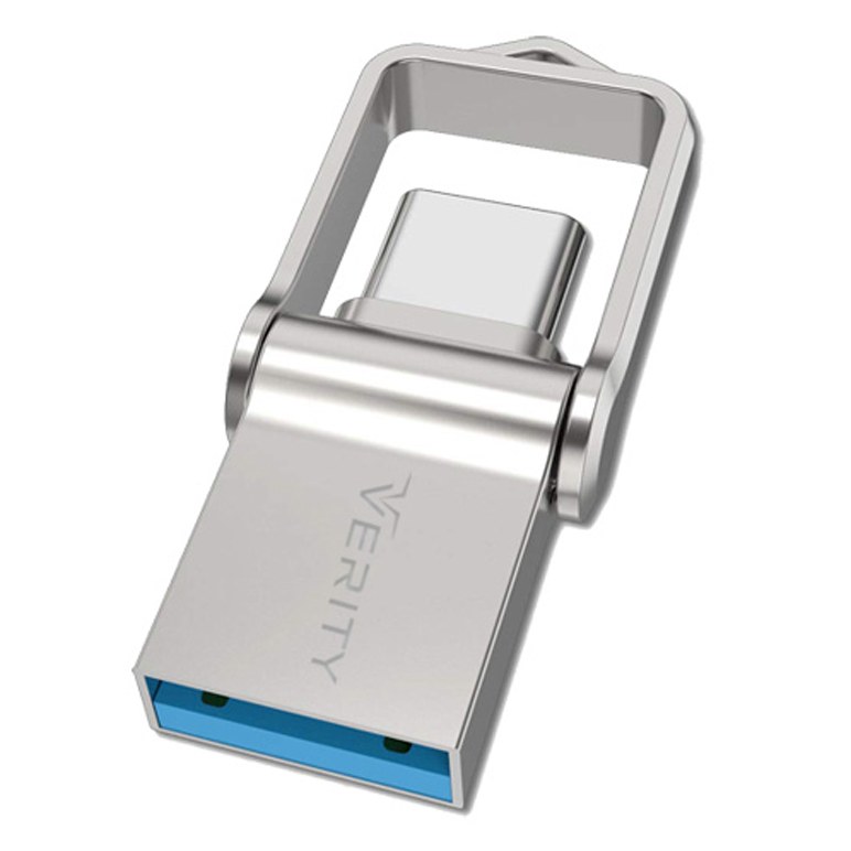 فلش 128 گیگ وریتی Verity O512 OTG Type-C USB3.0