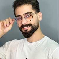 عینک طبی مردانه مشکی چندضلعی بلوکات برند پلیس