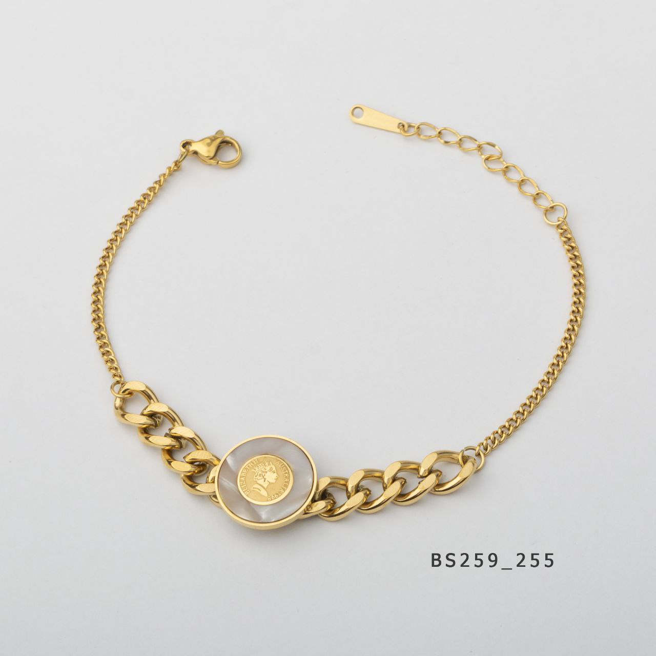 دستبند استیل 316 رنگ ثابت تنوع مدل بالا کد6