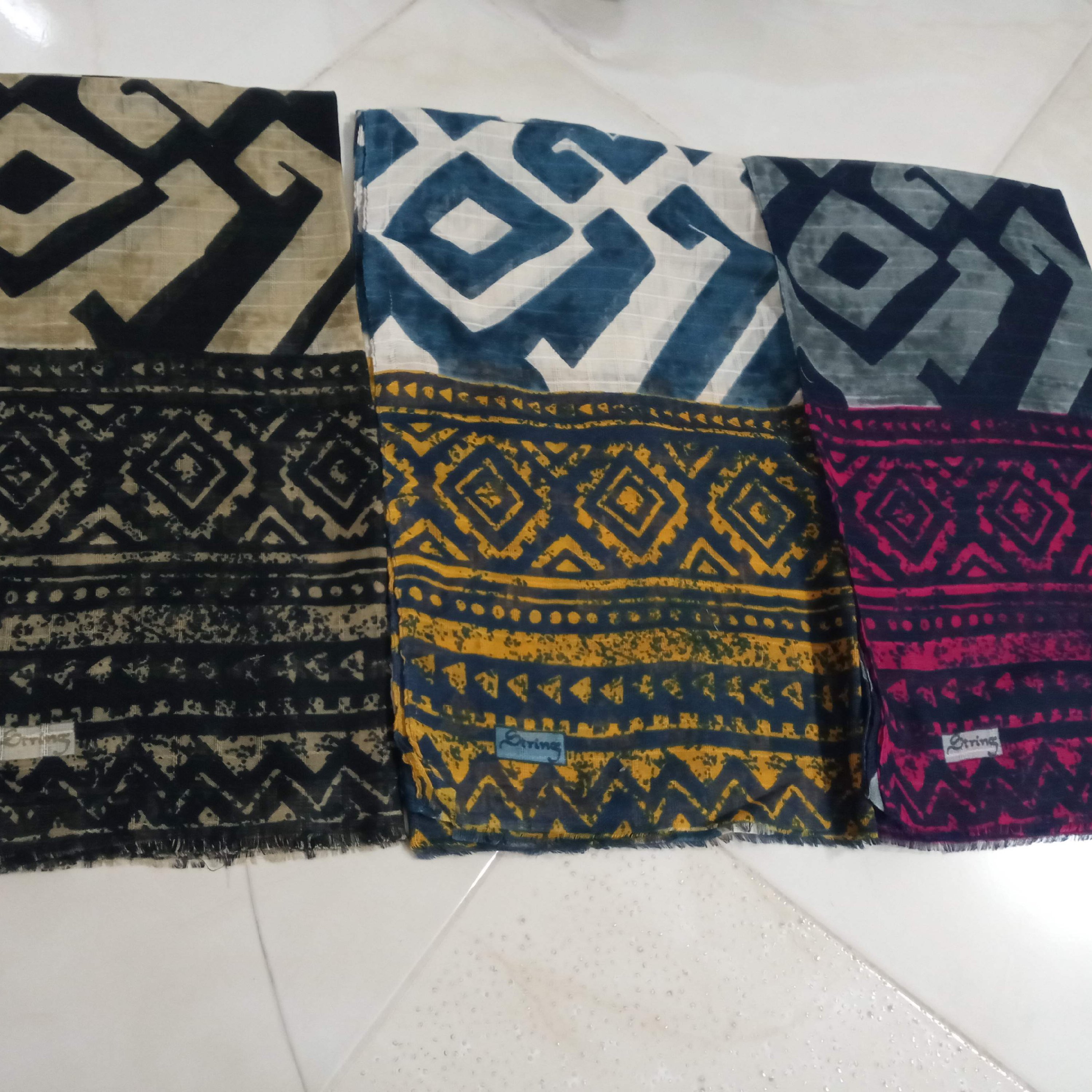 شال نخی دو رنگ