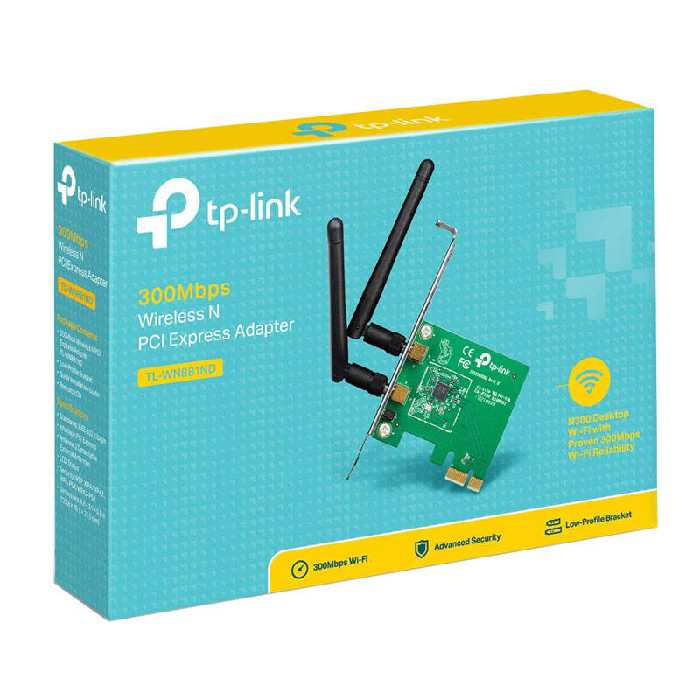 کارت شبکه بی سیم PCI Express تی پی لینک TL-WN881ND 300Mbps