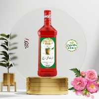 شربت گل سرخ یک لیتری هامون کاشان غلظت بالا خالص و طبیعی (پس کرایه)