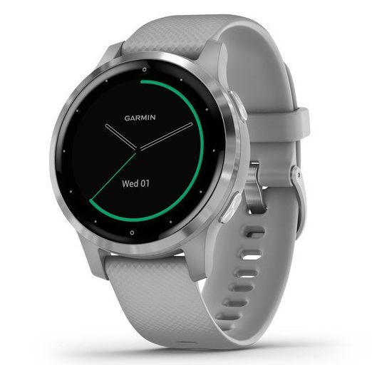 ساعت ورزشی گارمین مدل VivoActive 4S Powder Grey with Silver Hardware