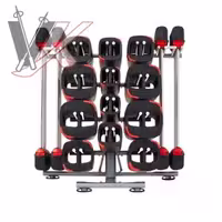 رک هالتر و صفحه لزمیلز 10 تایی Barbell rack and plate Lesmills کد1304233