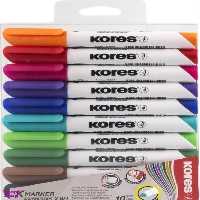 ماژیک وایت برد بسته 10 رنگ KORES 20800