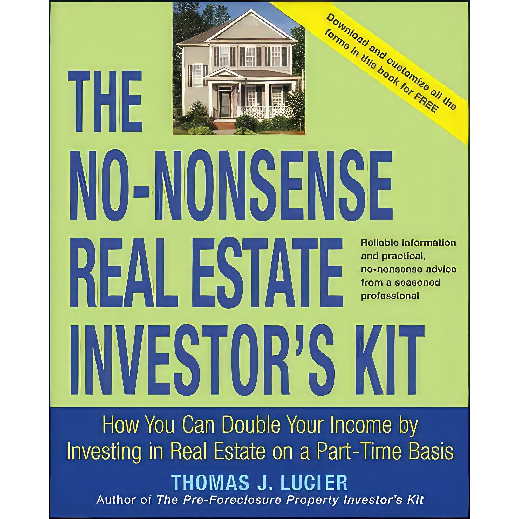 کتاب زبان اصلی The NoNonsense Real Estate Investors Kit اثر Thomas J Lucier