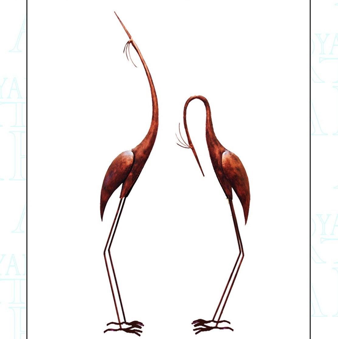 لک لک جفت  رو میزی فلزی